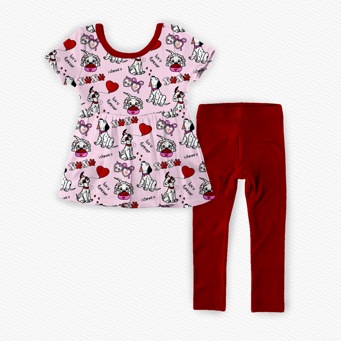Furever Peplum and Legging Set
