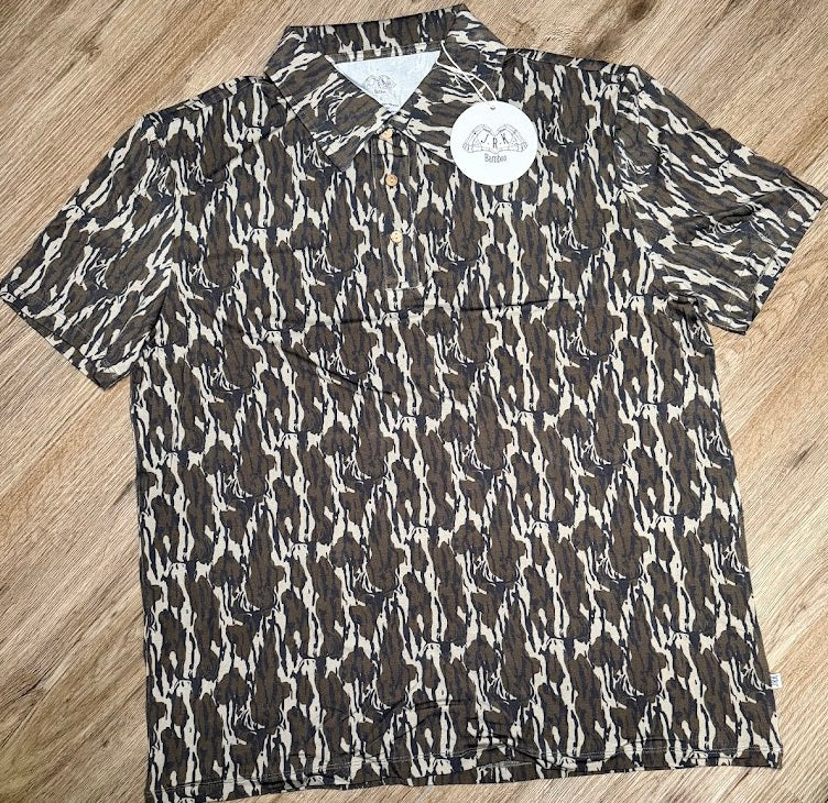Bottomland Camo Boy's Polo