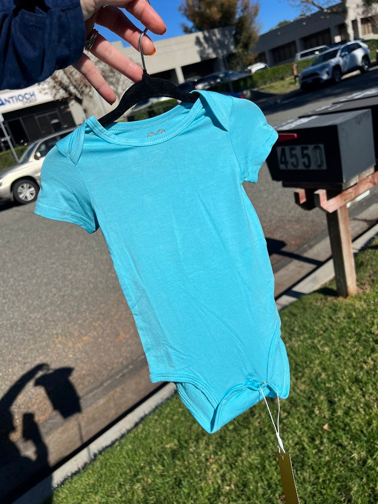 Solid Bodysuit - Tiff Blue