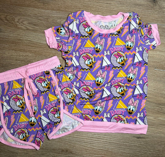Rad Retro the Girl Duck - T-shirt and short set