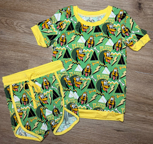 Rad Retro the pet dog - T-shirt and short set