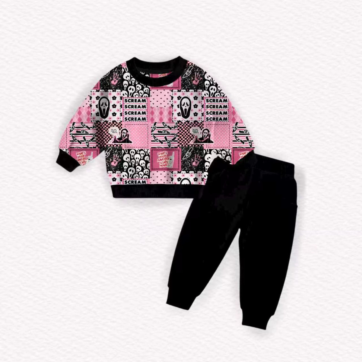 Pink GF French Terry Jogger Set