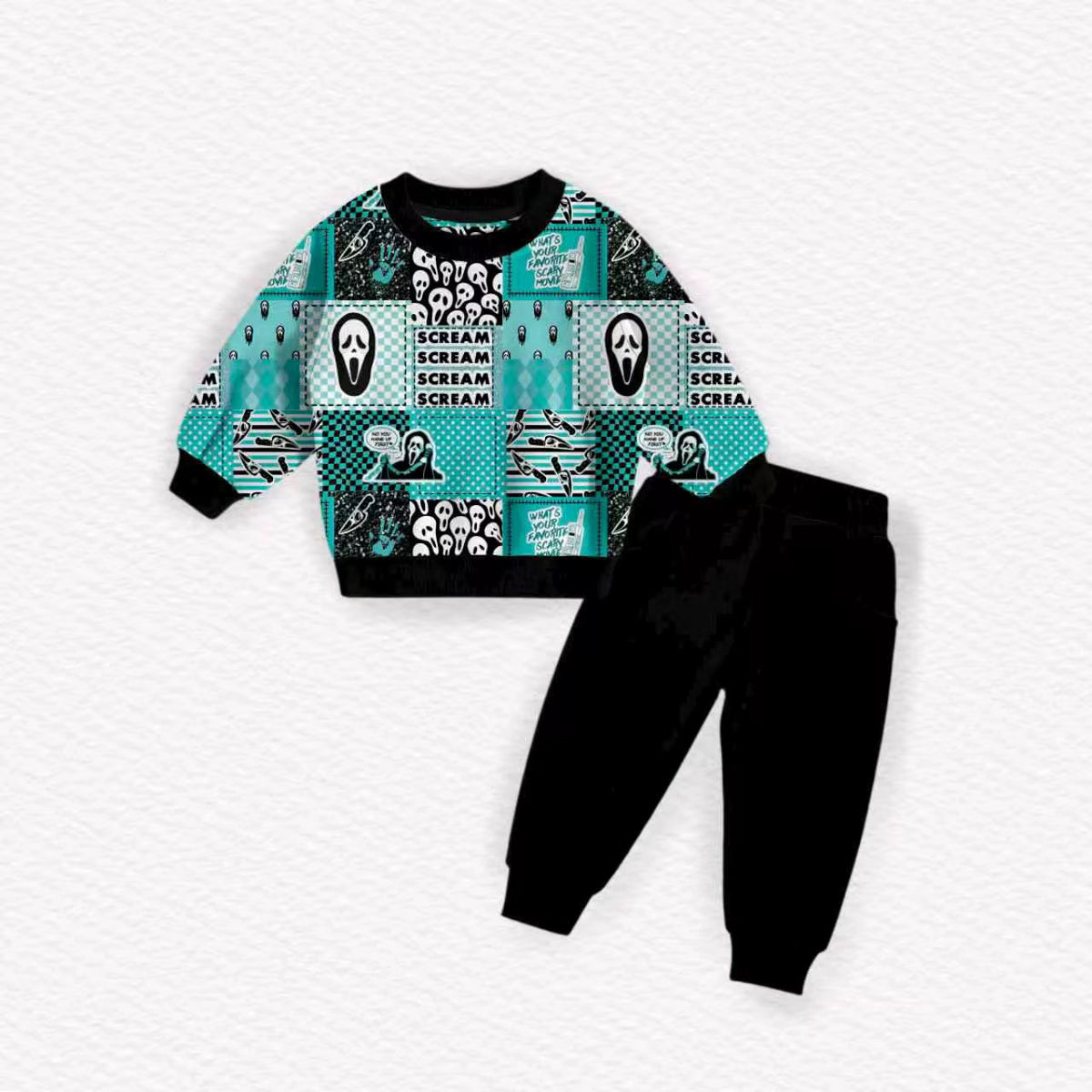 Blue GF French Terry Jogger Set