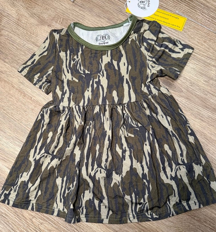 Bottomland Camo Twirl Dress