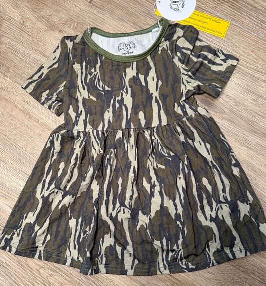 Bottomland Camo Twirl Dress