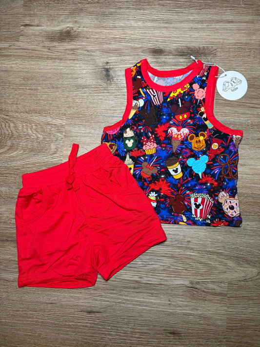 Nighttime Snacktacular - Tank Top and Shorts Set