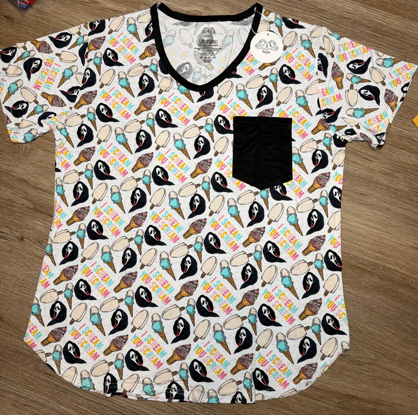 Ice Scream, You Scream - V-Neck Pocket Tee
