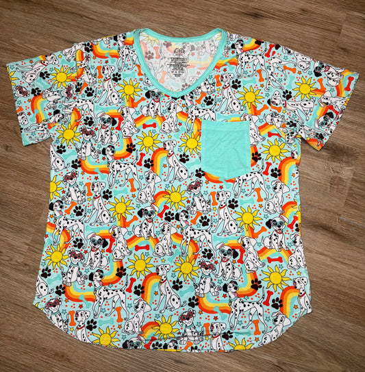 Spots of Summer - V-Neck Pocket Tee