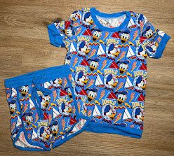 Rad Retro Boy Duck - T-shirt and short set
