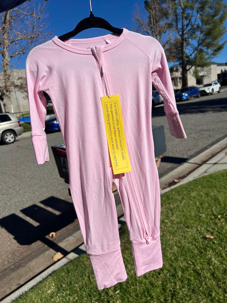 Solid Zippy - Light Pink