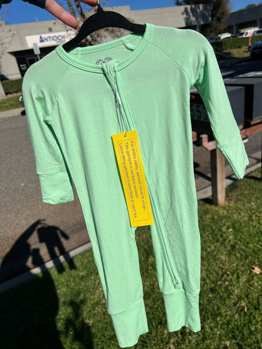 Solid Zippy - Mint Green